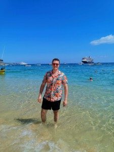 Rijk Jonkman op zee